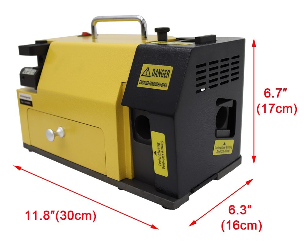 End Mill Grinder 4400rpm Mill Grinder Sharpener Sharpener 4-14 Range 200W