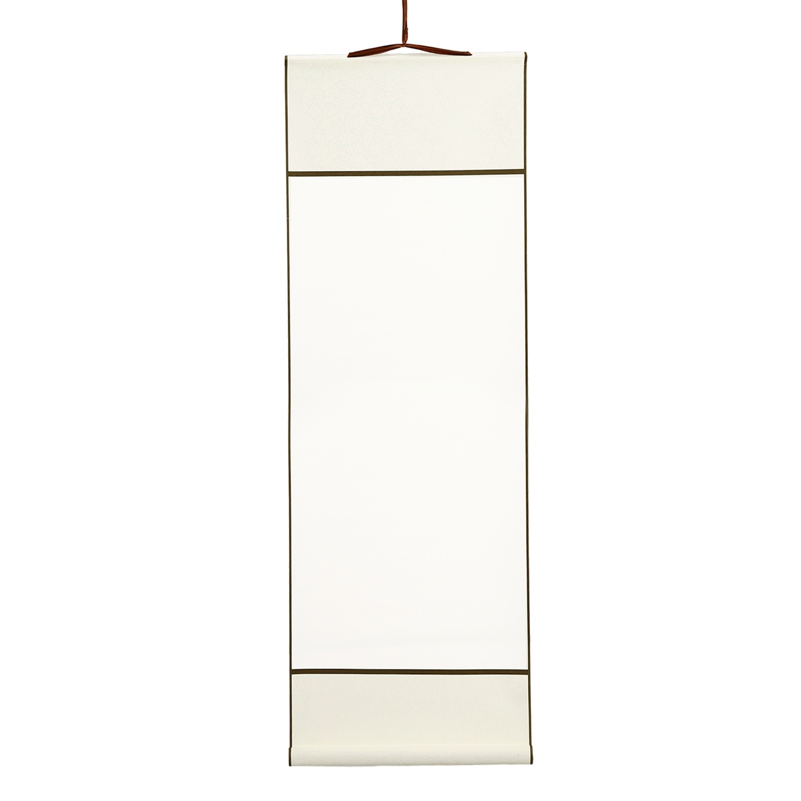 Blank Hanging Scroll, 12.8 x 38.58 Inch Chinese Calligraphy Wood Rod, White