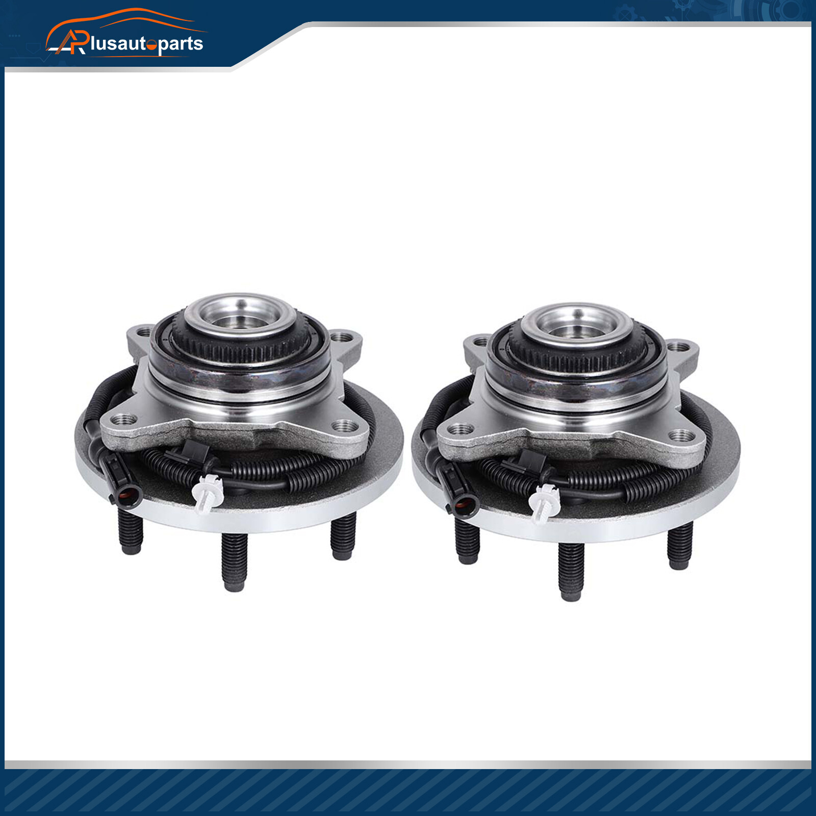 Pair Front Wheel Bearing Hub For 2007-2010 Ford Expedition Lincoln Navigator 4WD