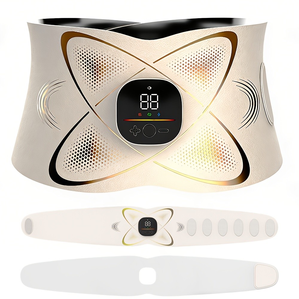 EMS Pulse Waist Massage Heating Waist Abdomen Fat Burning Sweating Massage Belt