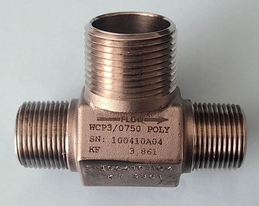 INVALCO FMC 3/4" TURBINE FLOW METER FMC 46021397 C / 5000 PSI CWP New no Box