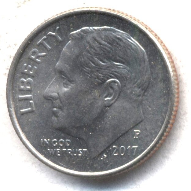 2017 P ROOSEVELT DIME 10 CENT AMERICAN  Circulated Business STRIKE COIN #710