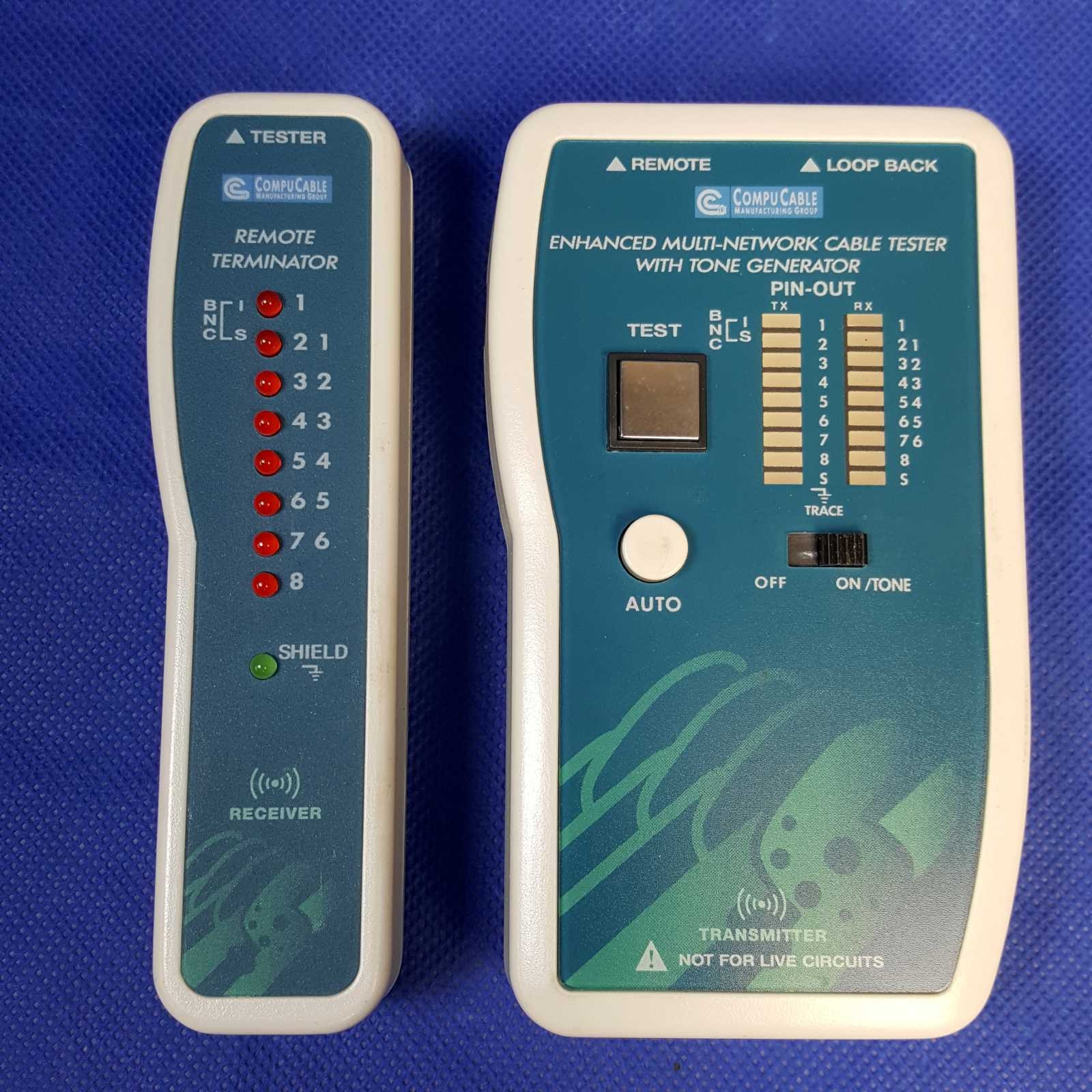 COMPUCABLE CTK-MNCT-RJT Multi-Network Cable Tester with Tone Generator Kit Set
