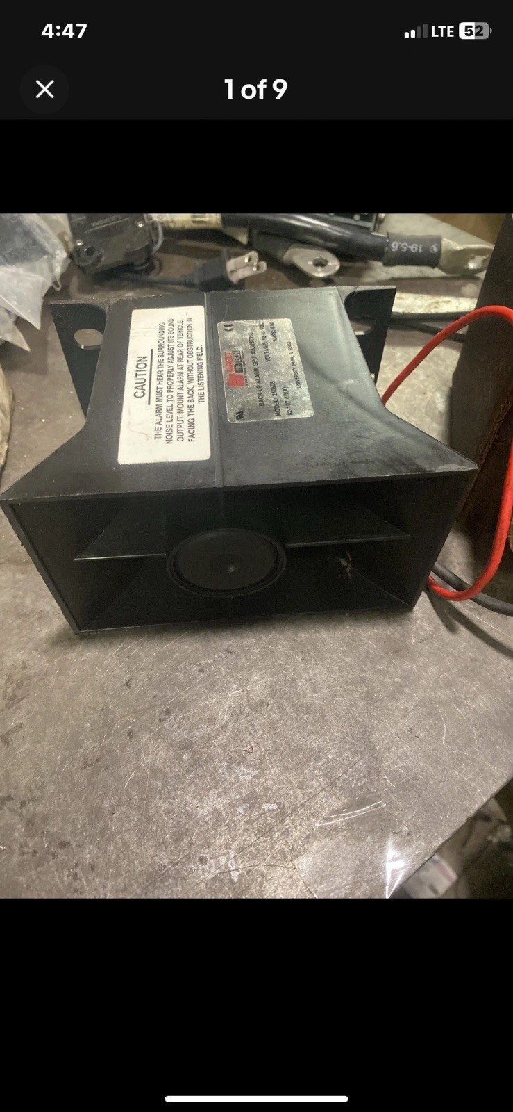 Target Tech 210505 Back-Up Alarm