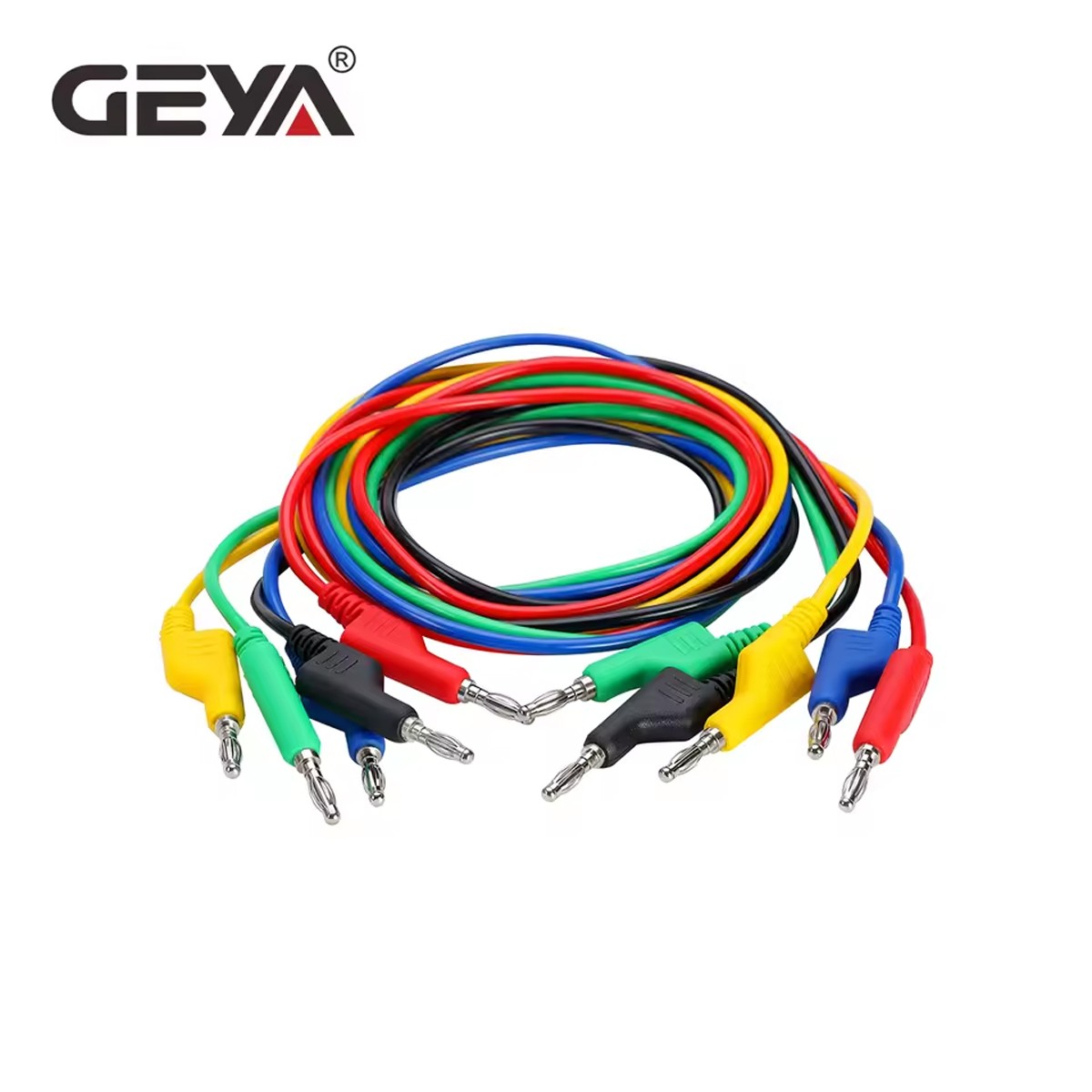 GEYA Alligator Clips Electrical Test Leads 15A Jumper Probe Wire Tech Cables