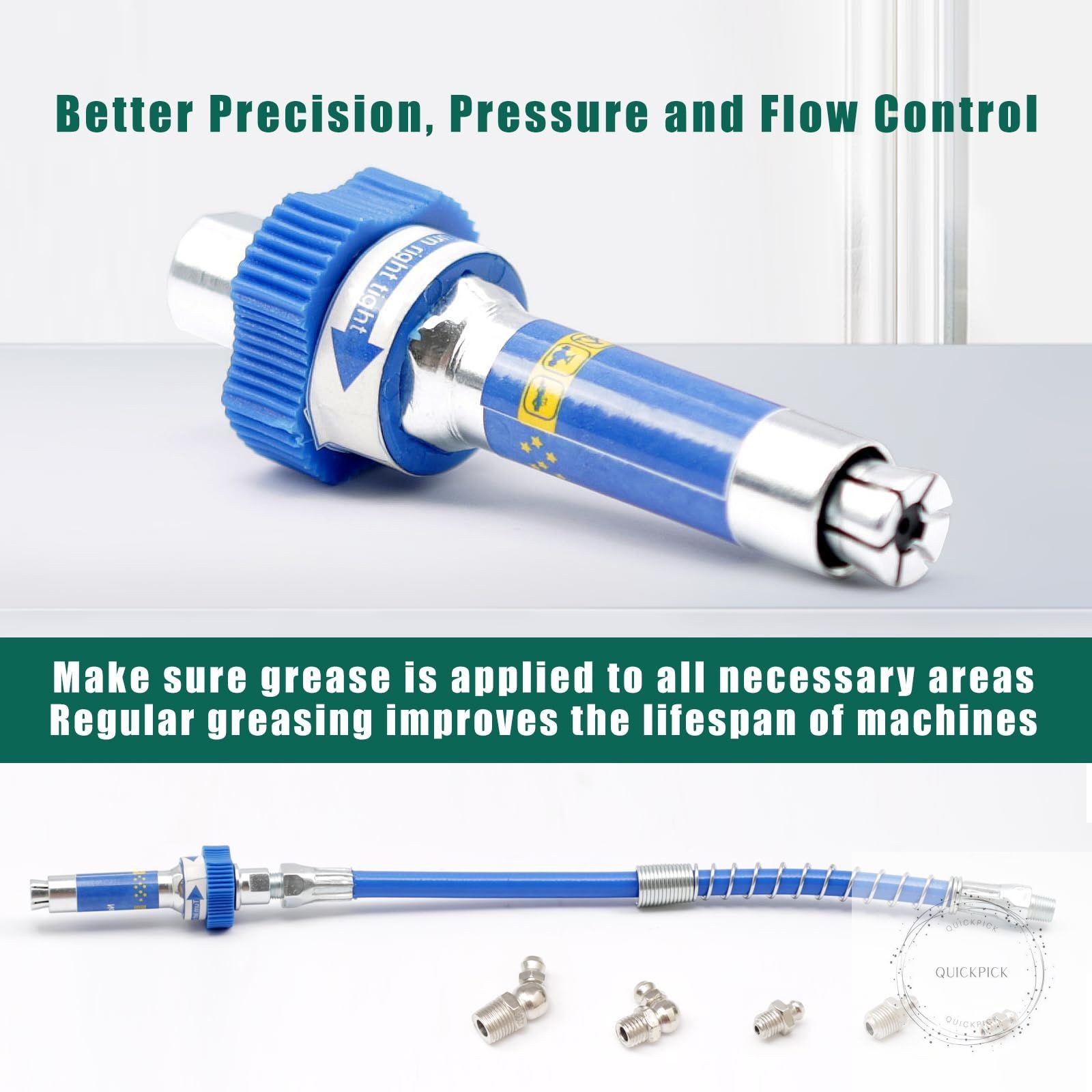 Lube Pro Plus Grease gun fitting Coupler Lock-on High Pressure Grease Coupler 10