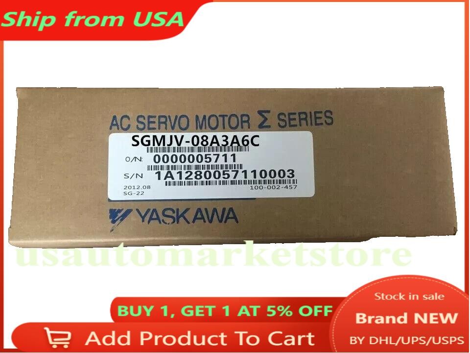 SGMJV-08A3A6C New Yaskawa Servo Motor New IN STOK ship by UPS