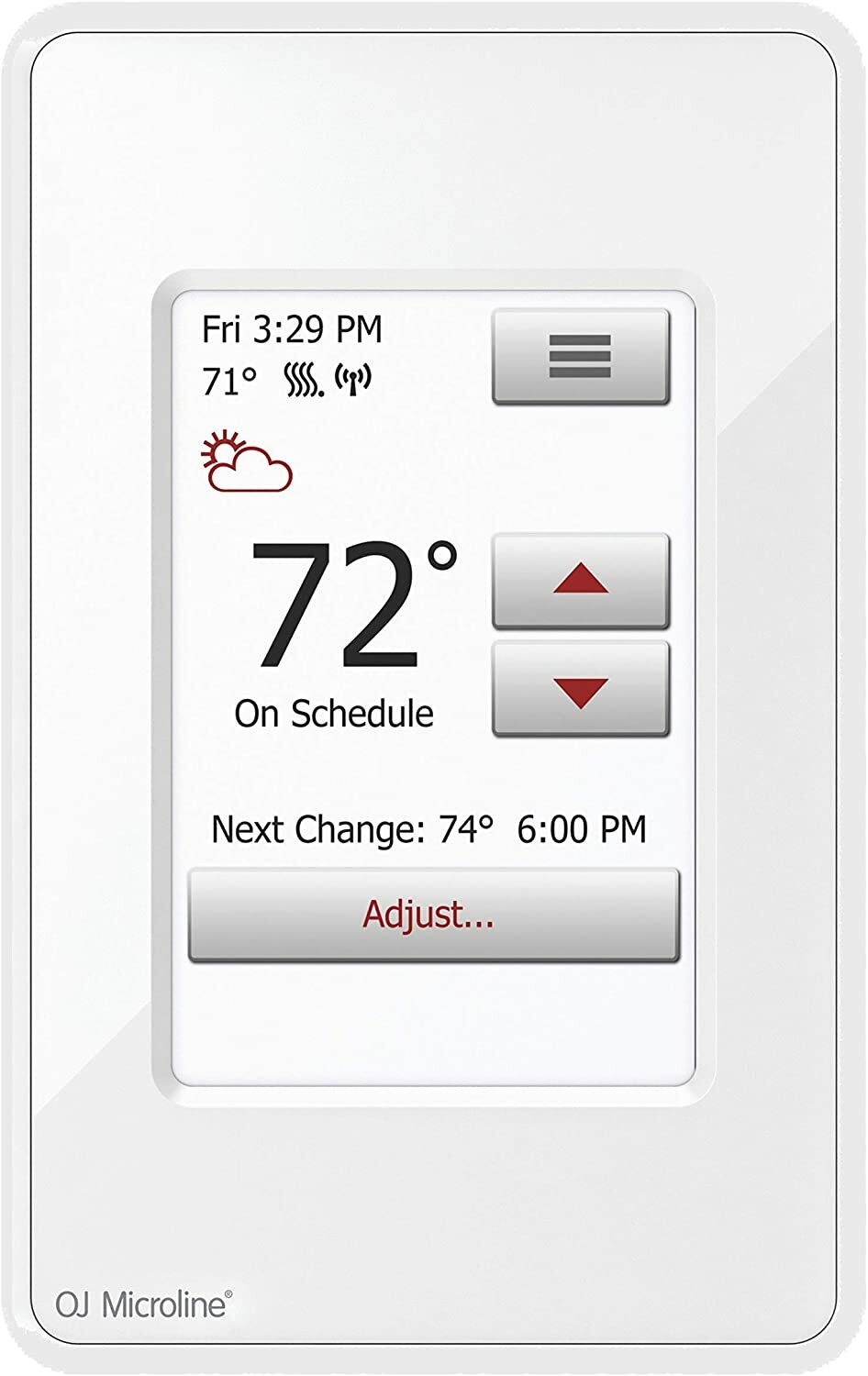 OJ Microline UWG4-4999 WiFi Touch Programmable Radiant Floor Heating Thermostat