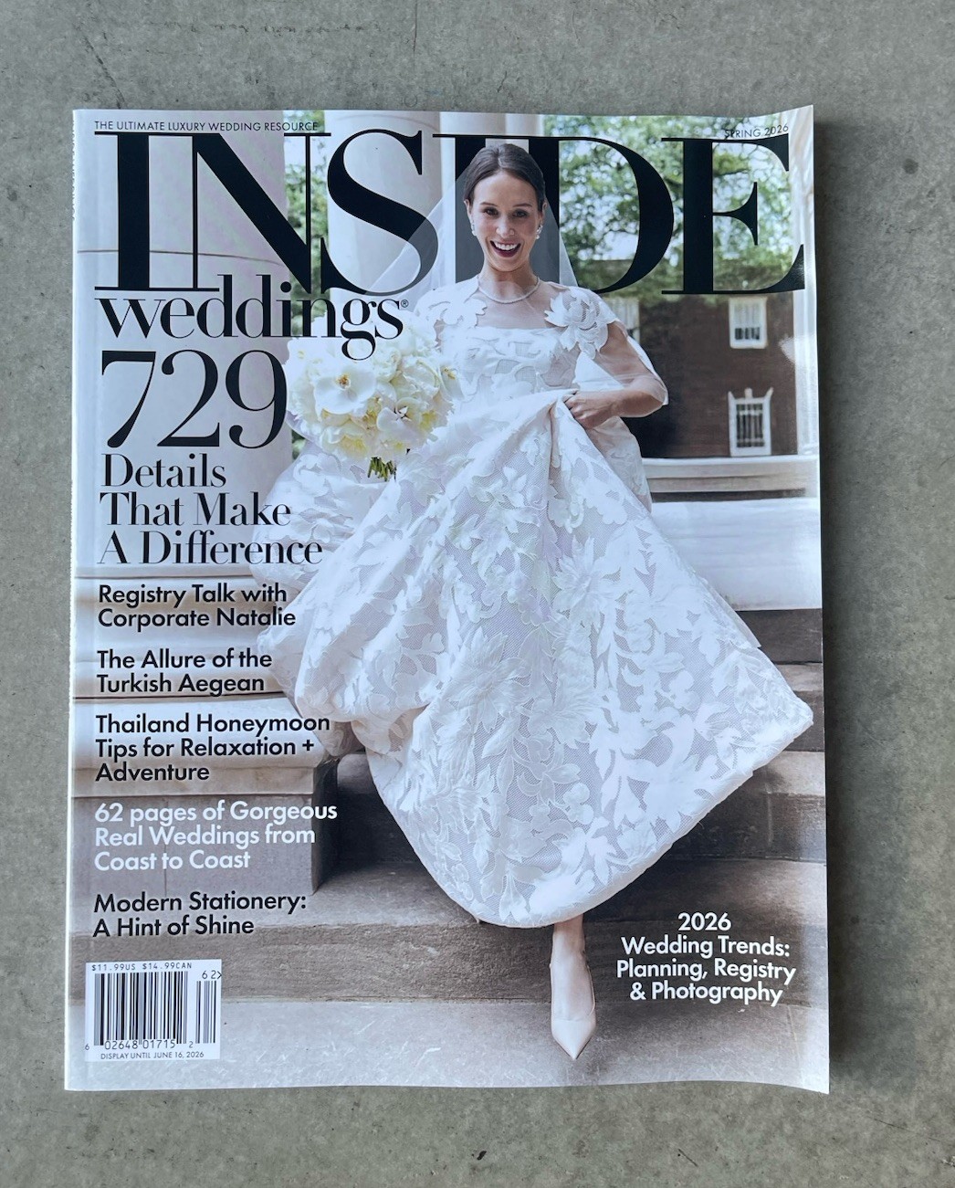 INSIDE WEDDINGS MAGAZINE - SPRING 2026 - BRAND NEW