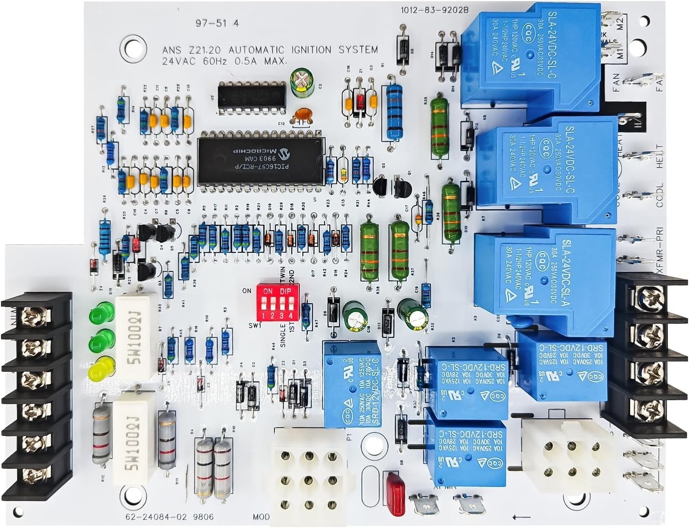 Furnace Control Board 62-24084-82 1012-920A UGRA, RGRA, UGSA Rheem