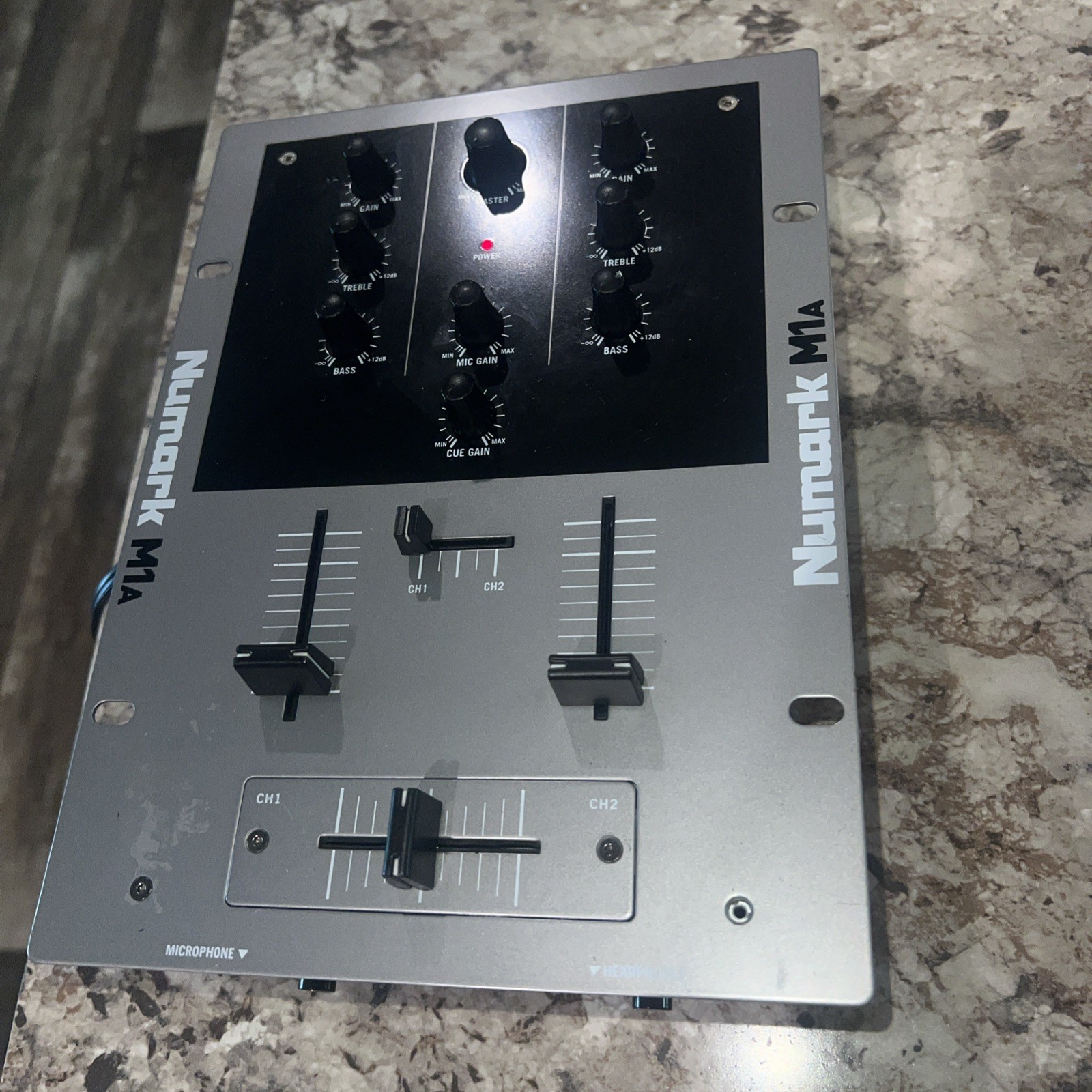 Numark M1 USB 2-Channel DJ Mixer Analog Rotary EQ Crossfader
