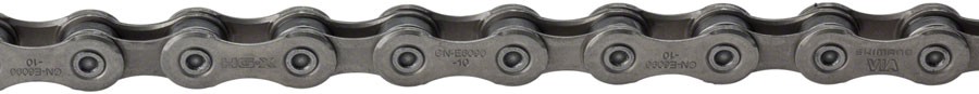 Shimano STEPS CN-E6090-10 Ebike Chain - 10-Speed, Silver Steel with SIL-TEC