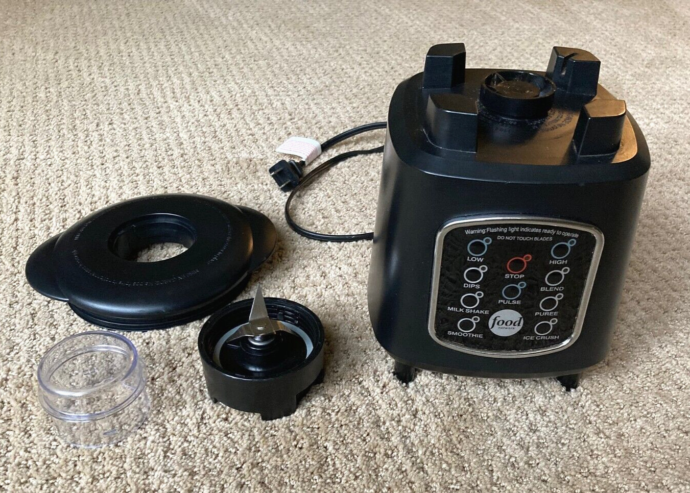 FOOD NETWORK Sensio Blender Food Processor Base, Parts Tested Works Replacement