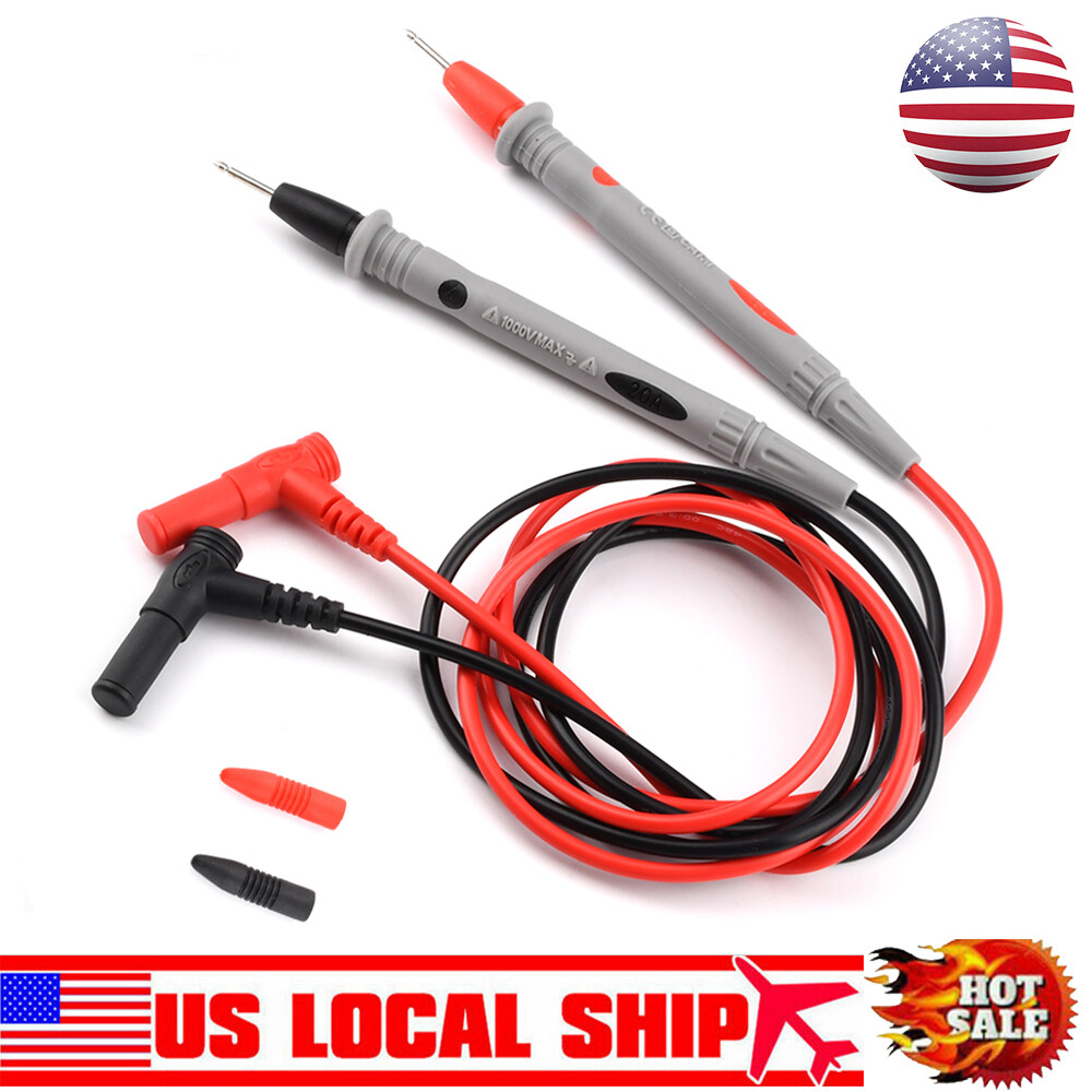 Multimeter Test Leads for Meter Electrical Alligator Clip Probes 1000V 20A