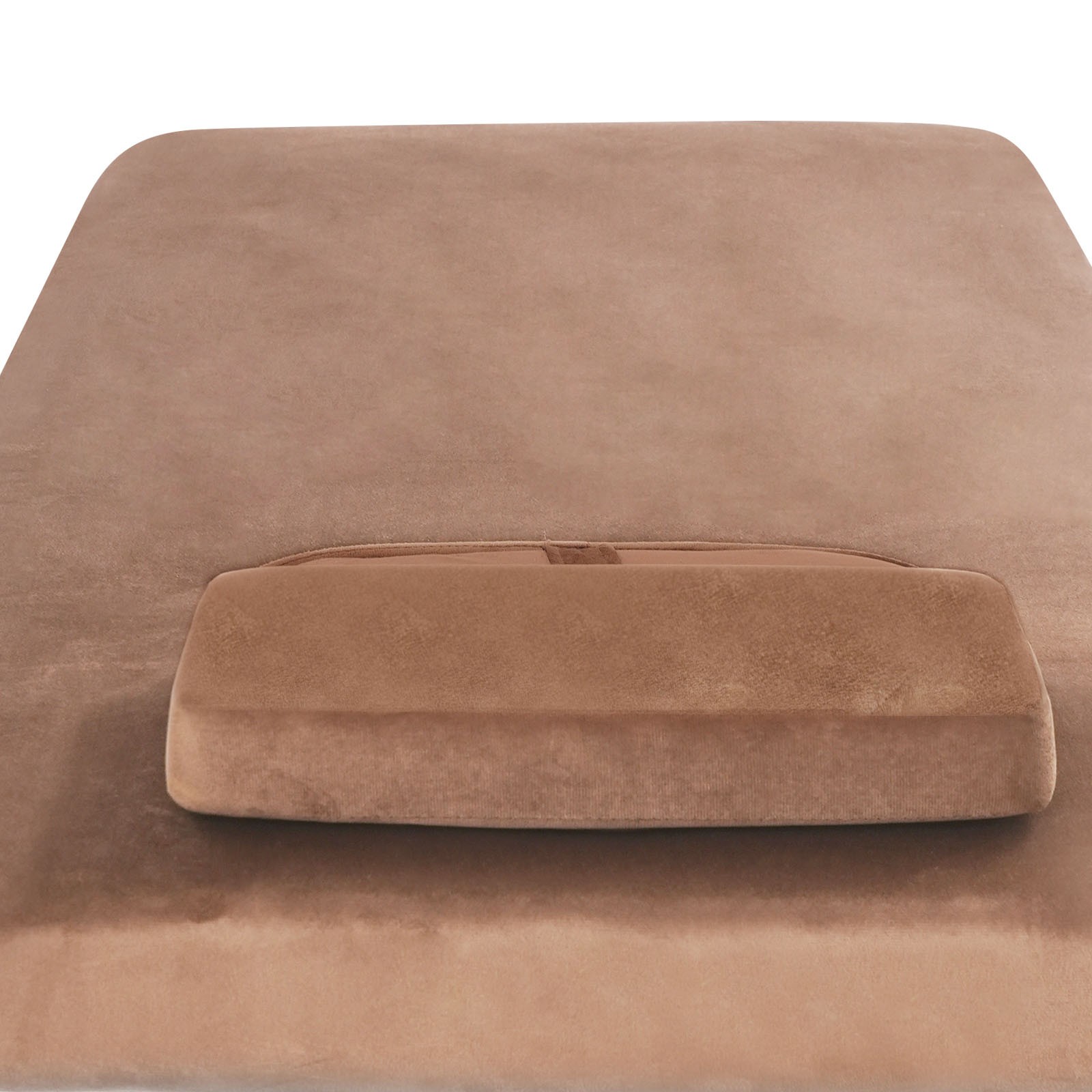 190cm Massage Table Solid Wood Sponge Velvet Cloth with Pillow