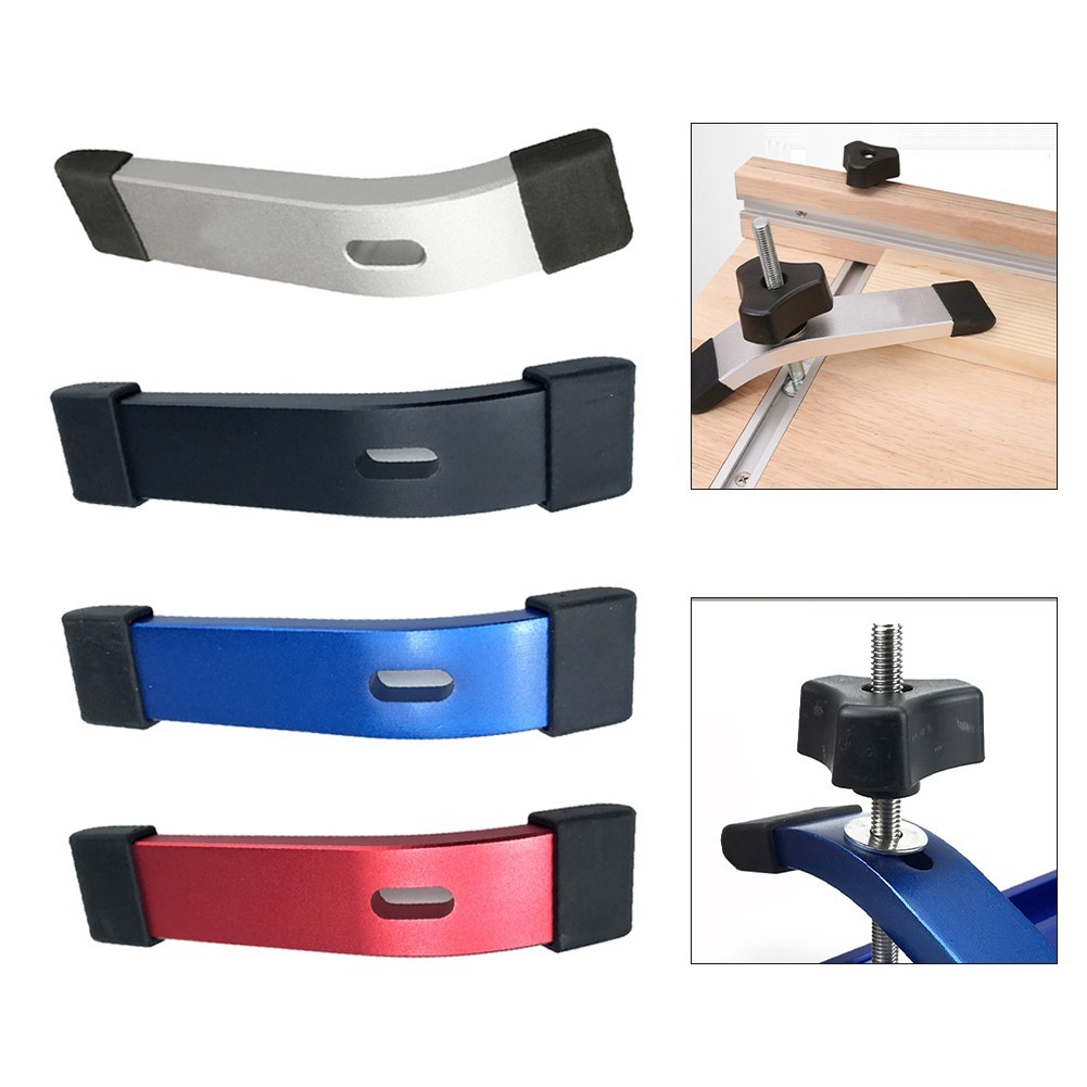 Aluminum Alloy T Shape Slotting Clamp for Woodworking and Metalworking Tasks