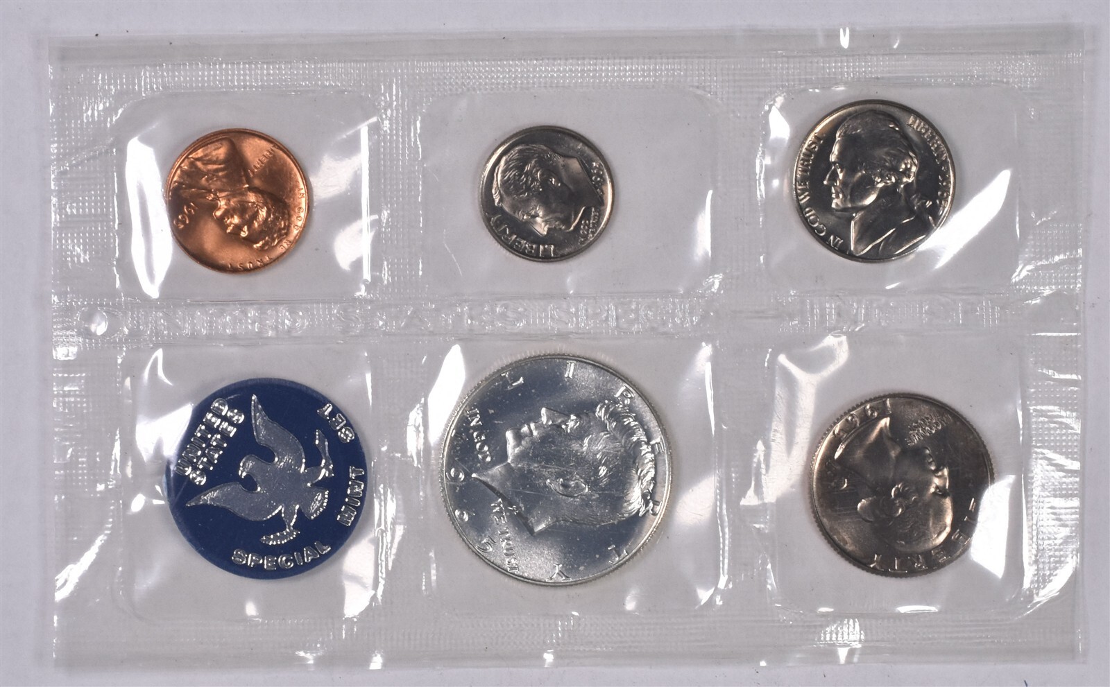 1965 SMS U.S. Mint 5 Coin Uncirculated Set - No Envelope