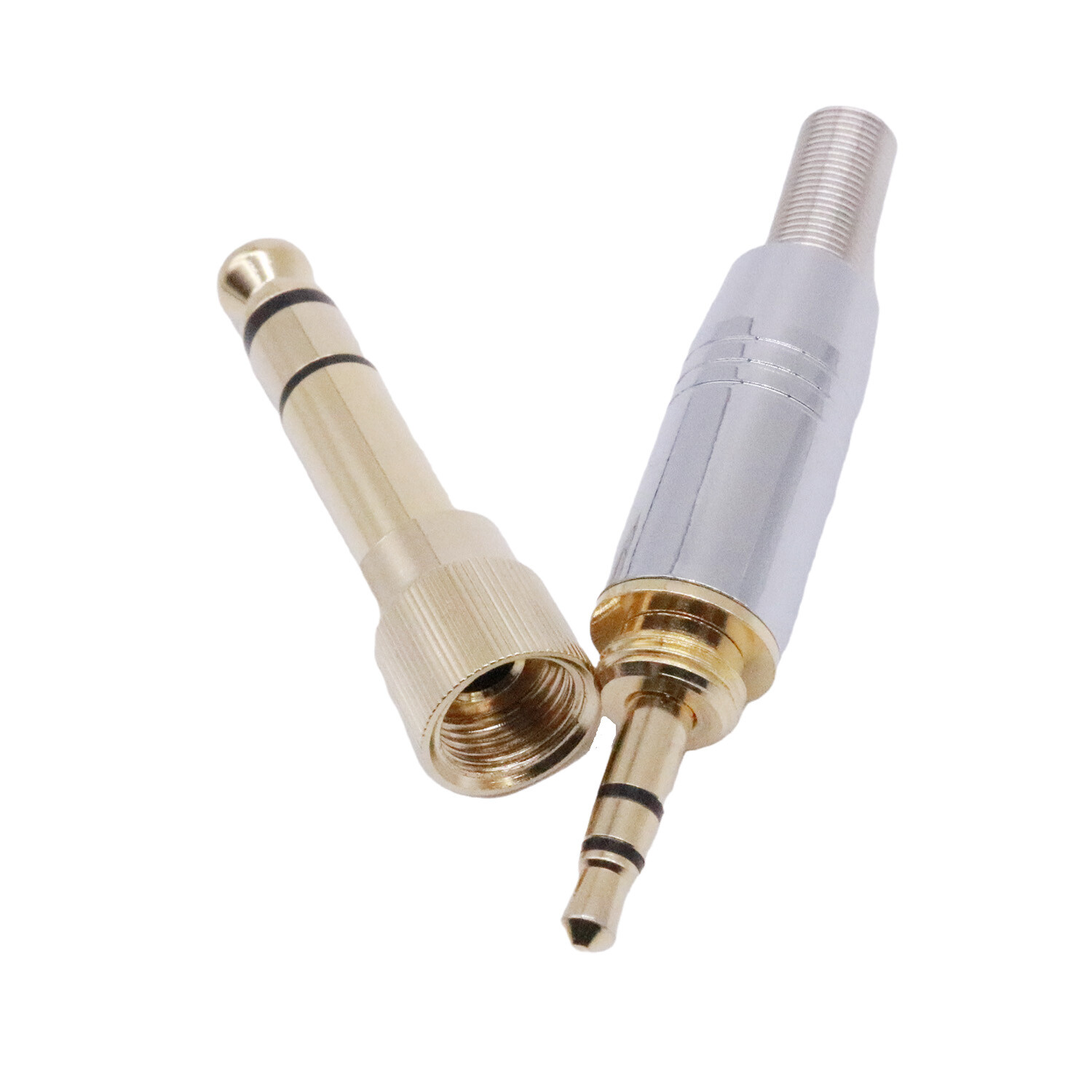 6.35mm Male To 3.5mm Female HiFi Headphone Audio Connector W 3.5mm Screw Adapter