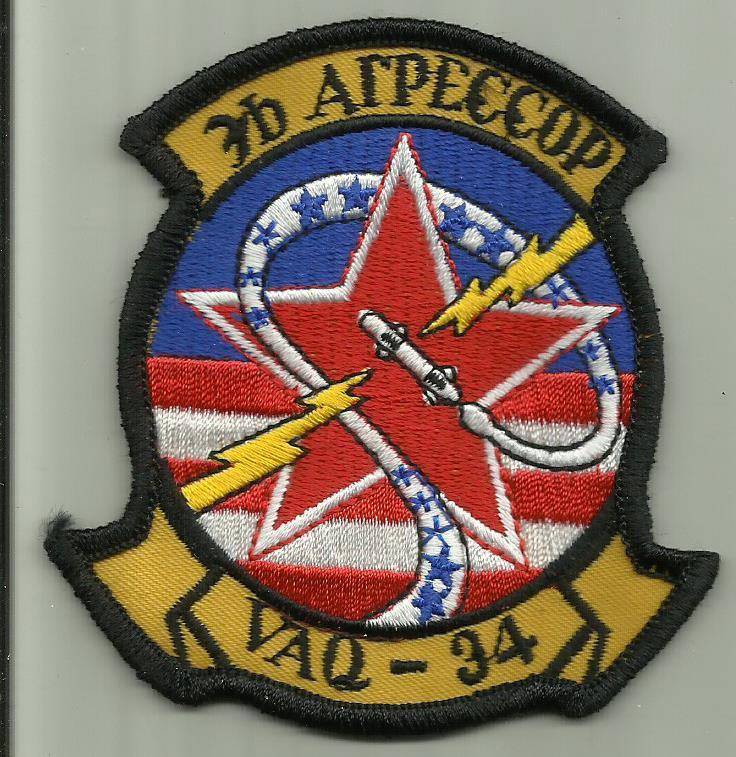 VAQ-34 U.S.NAVY PATCH Tactical Electronics Warfare sq Skywarrior READ FULL AD