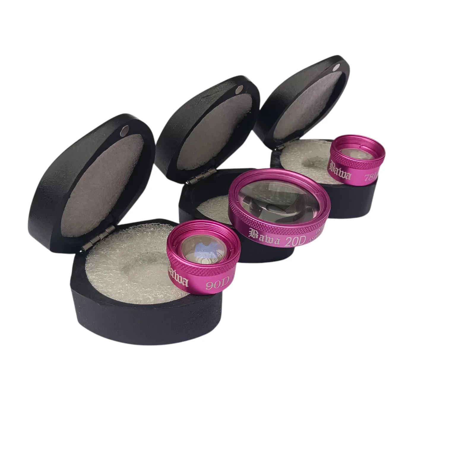 Pink Color Double Aspheric Lens Pack 20D 90D & 78D Optometry & Ophthalmology