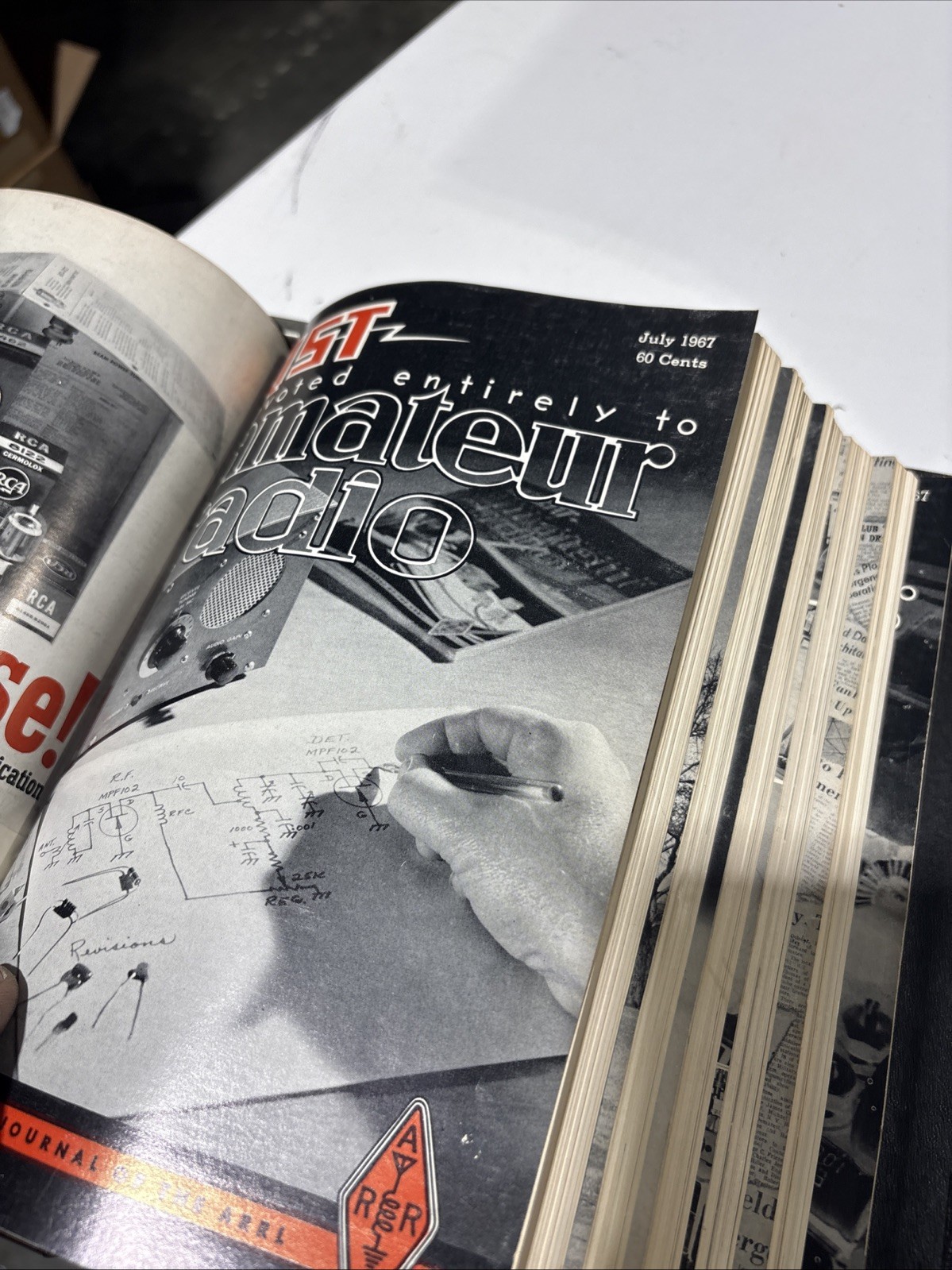 QST Amateur Radio Magazine - 1967 Complete 12 Volume Set Hard Bound Binder