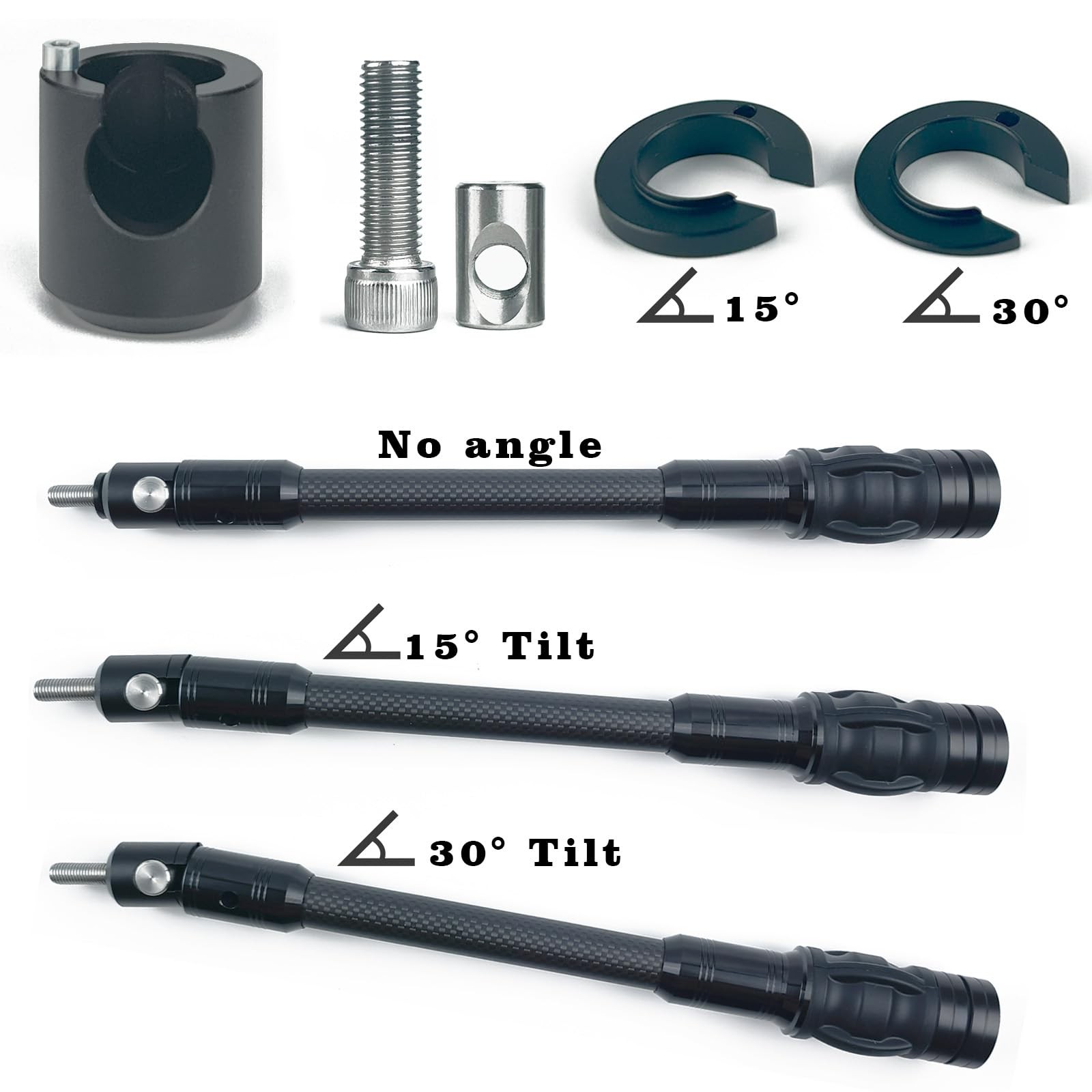 Archery Compound Bow Stabilizer Quick Disconnect Mounting Adapter– Adjustable...