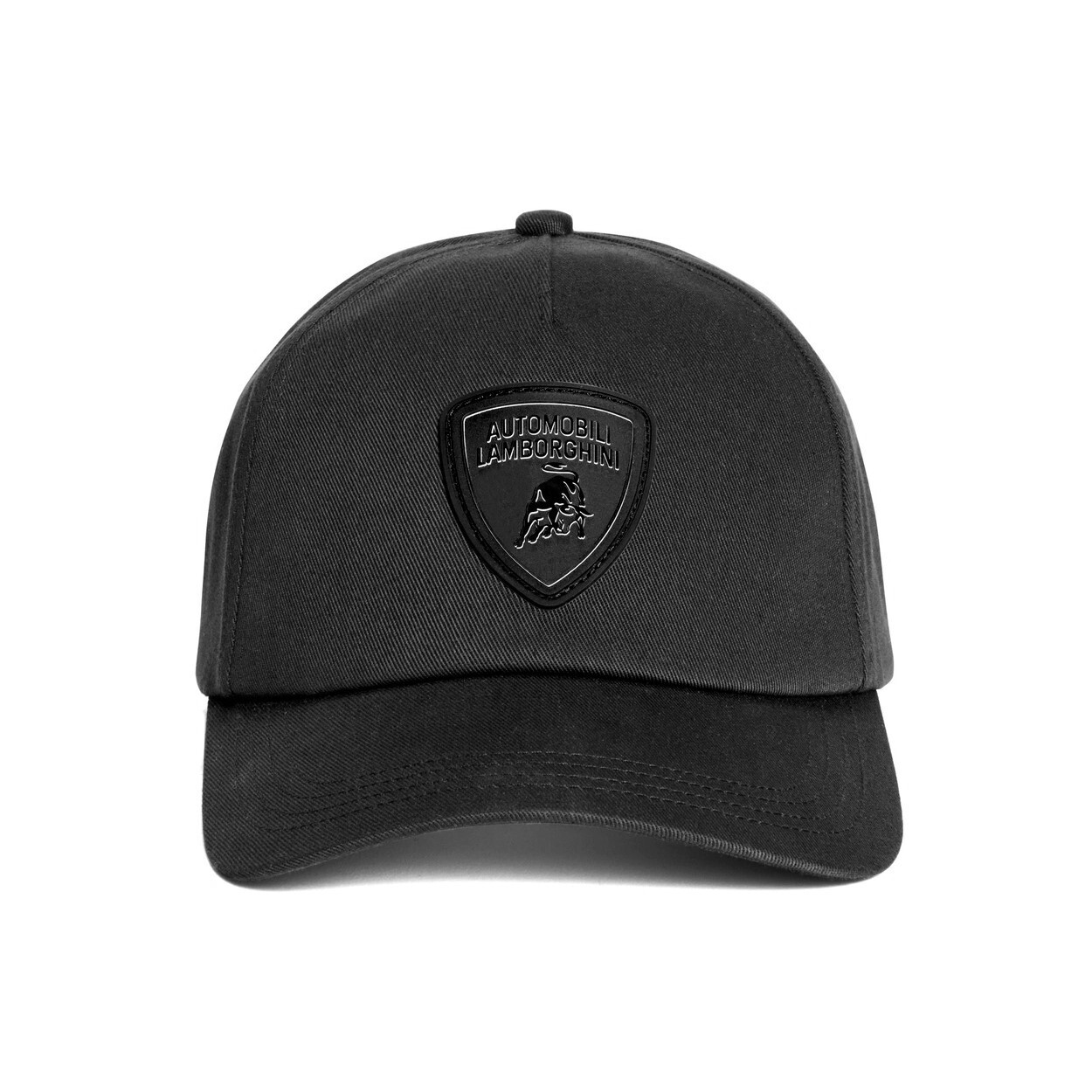 GENUINE Lamborghini Black Shield Logo Cap Black