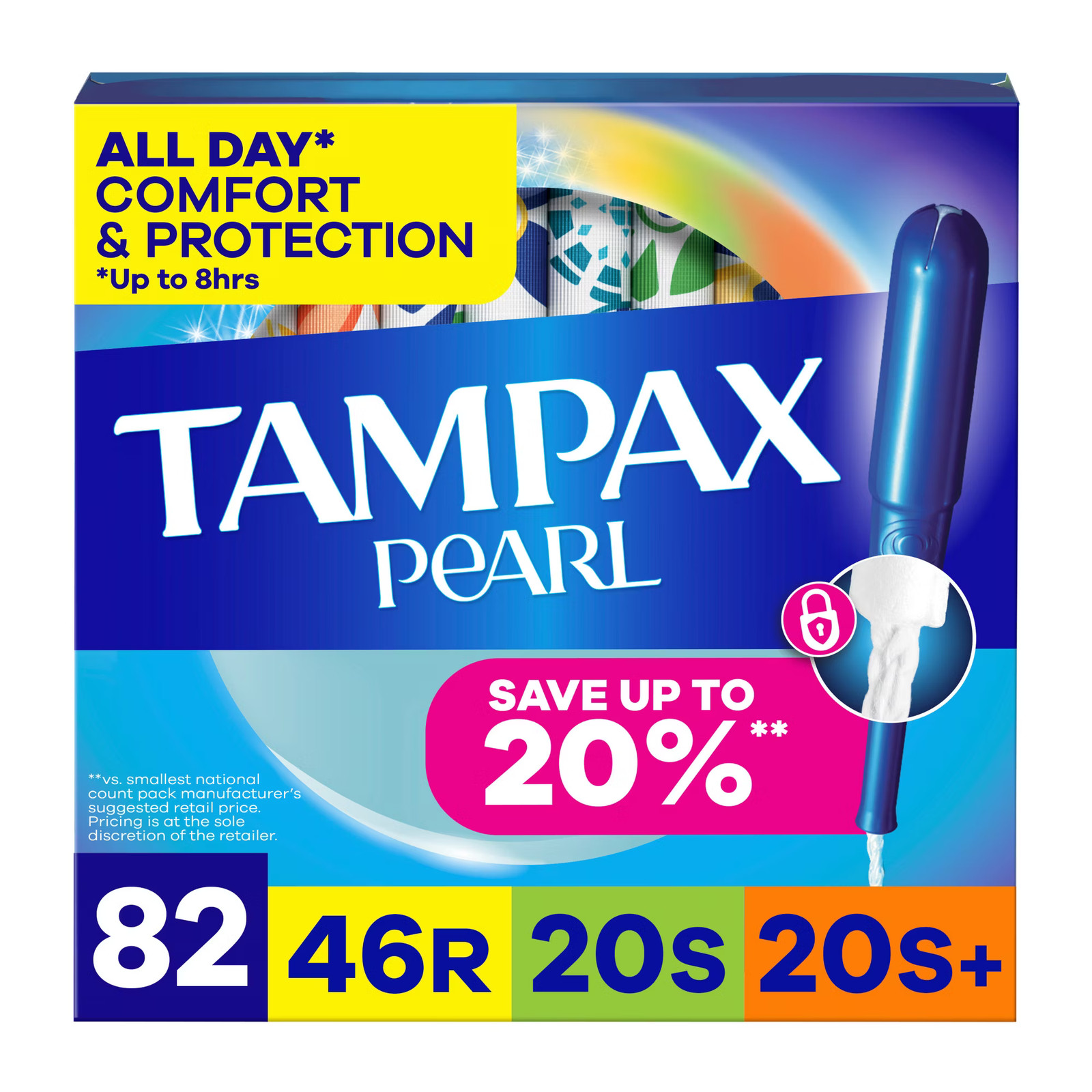 Tampax Pearl Tampons Multipack with LeakGuard Braid Regular Super Super Plus Abs