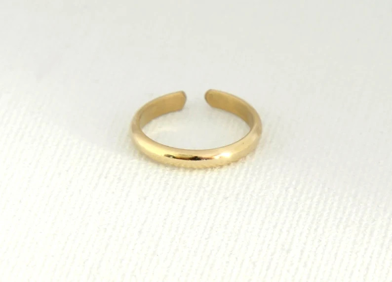 Gold filled toe ring - handmade - pinky ring - midi ring