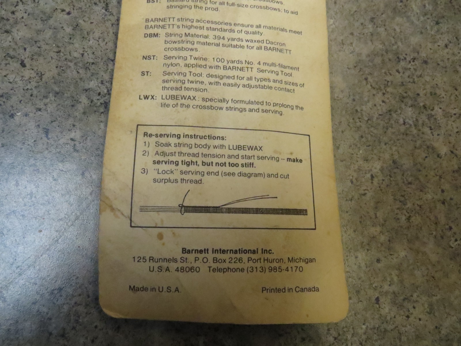 RST Barnett Crossbow String Bastard String Sealed, Wildcat, Supreme, Panzer, Com