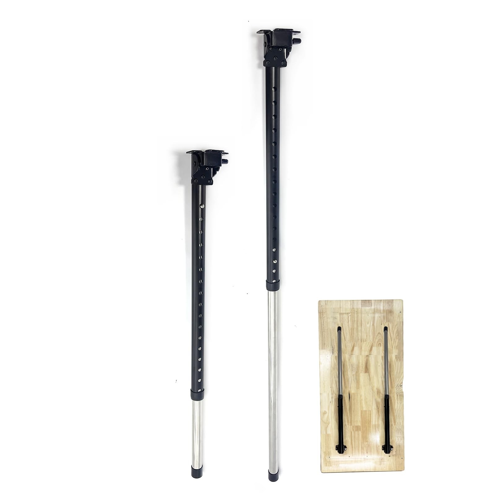 Adjustable Folding Table Legs 29-42", Heavy Duty Metal, Set of 2 | Height Adjust