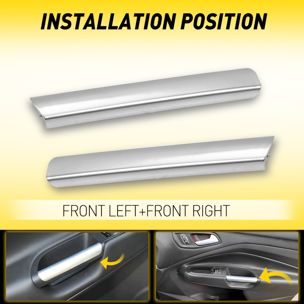 Front Interior Armrest Door Handle Pull Trim Grab Fit Ford Escape 2013-2019 2018