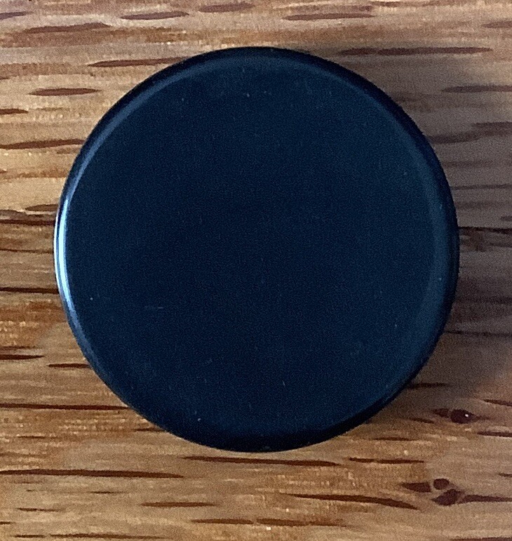 Vintage Backgammon Replacement Diameter Black One Piece Chip 1” Diameter