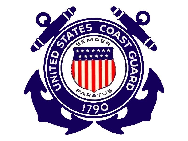 VINTAGE COAST GUARD ANCHORS EMBLEM STICKER - US MILITARY 1790 STICKER LAPTOP