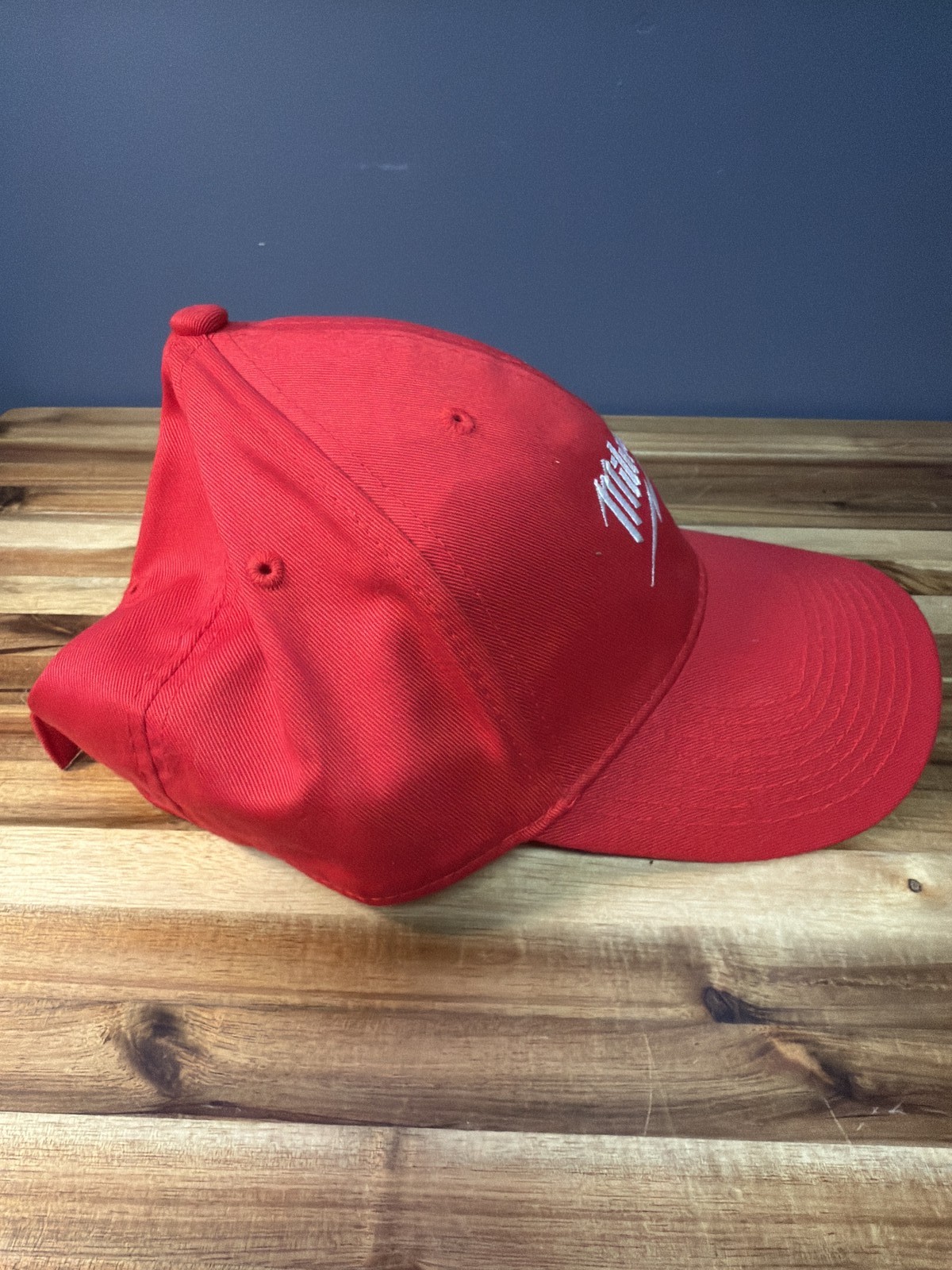Milwaukee Tool Logo Red Adjustable Baseball Cap Hat Wild Impact