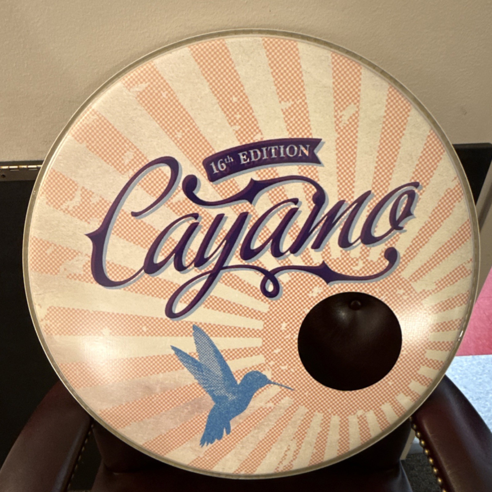 Evans Cayamo 16th Edition Cajon Batter Head w/ Sound Port Hole TT16MC1G
