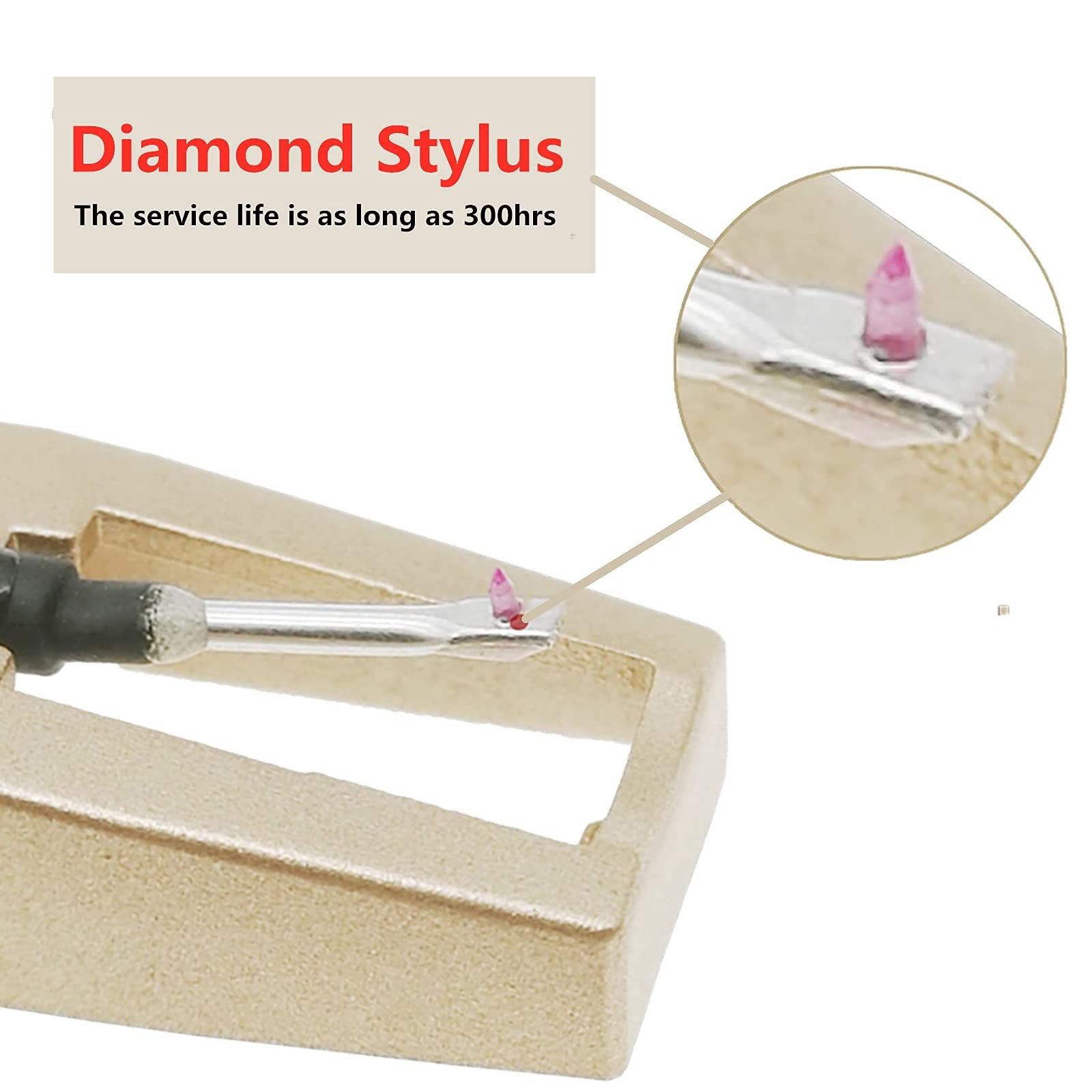Record Player Needle, Upgraded Golden Needles Stylus