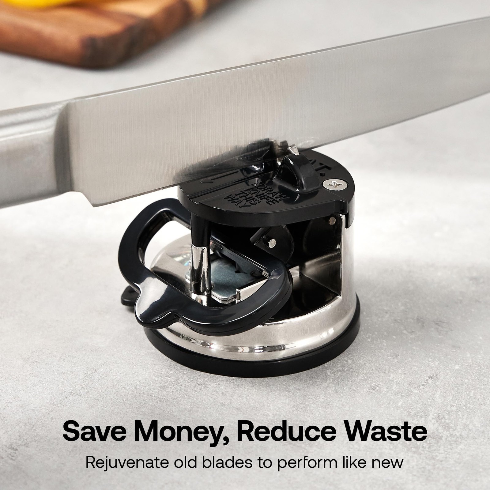 – GLOBAL – Hands Free Knife Sharpener - Easy to Use Sharpening Tool with Powe...