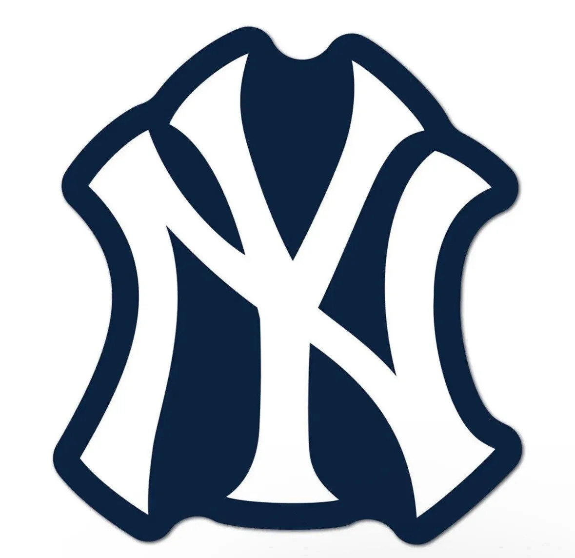 Weather Resistant Vinyl Sticker – New York Navy & White Baseball 10