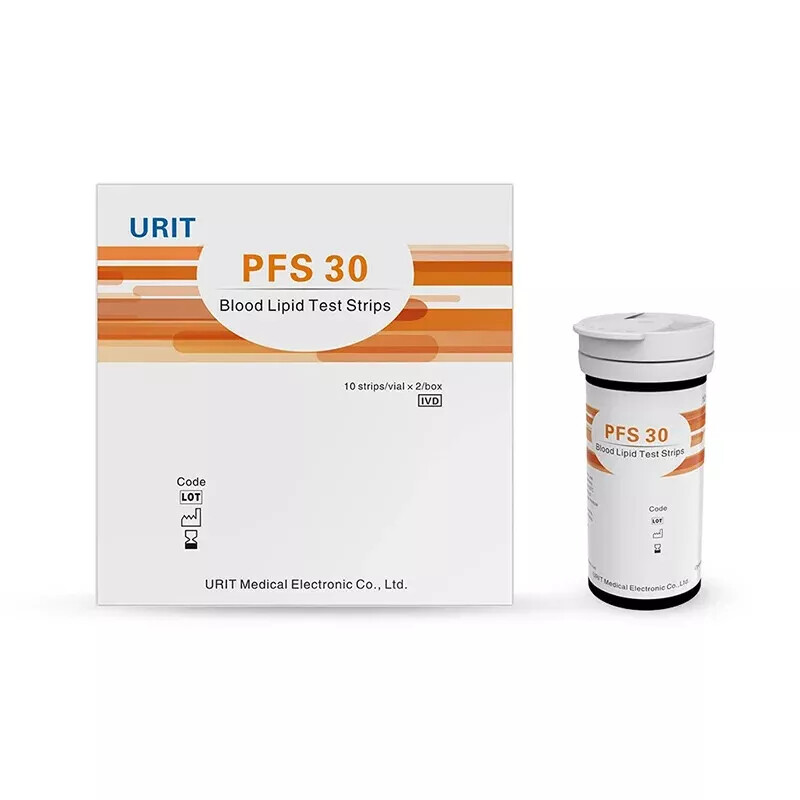 URIT 5-in-1 Lipid Meter Cholesterol Triglyceride Analyzer with 20 Test Strips