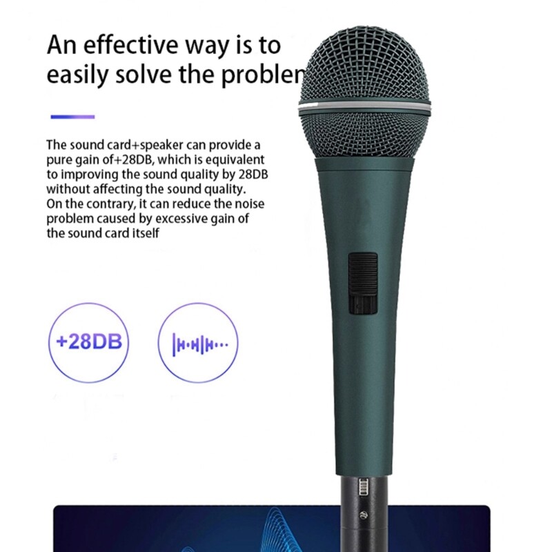 Dynamic Microphone Preamplifier for Sound Amplification 48VPhantom Power
