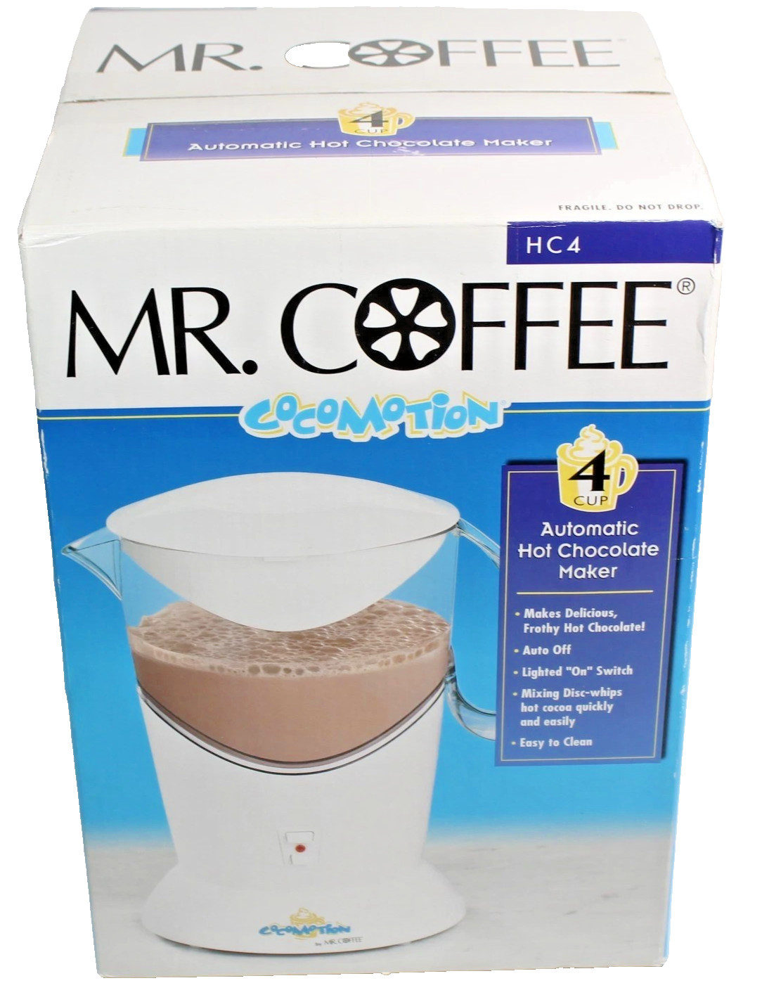 New Mr. Coffee Cocomotion HC4 Automatic Hot Chocolate Maker 4 Cup Sealed Box