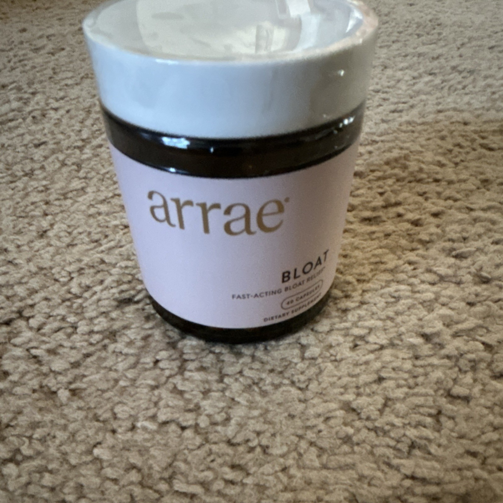 arrae Bloat Relief Digestive Support 60 Capsules Exp 05/25/2027