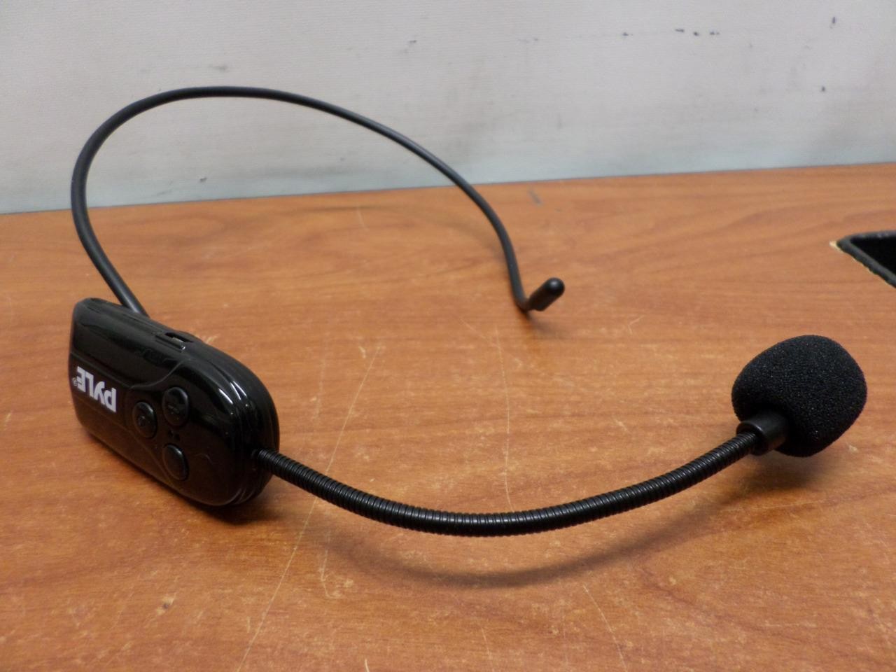 Pyle PUSBMIC52 Wireless Headset Microphone System w/ USB Receiver & Rechargeable