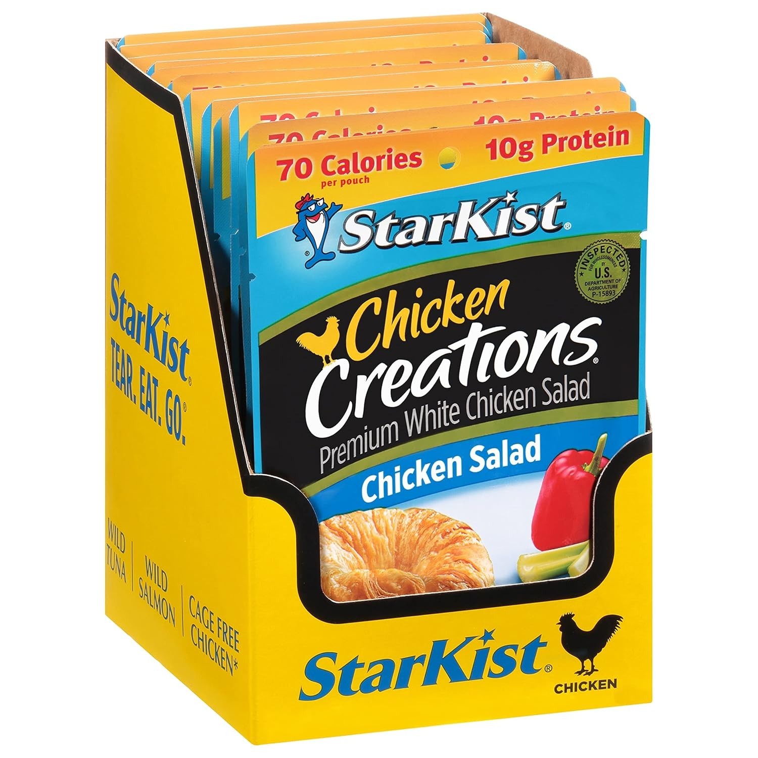 Convenient Chicken Salad Pouches - 2.6 oz, 12 Pack