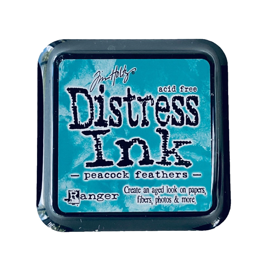 Tim Holtz Distress Ink Pad Peacock Feathers Ranger Teal Blue