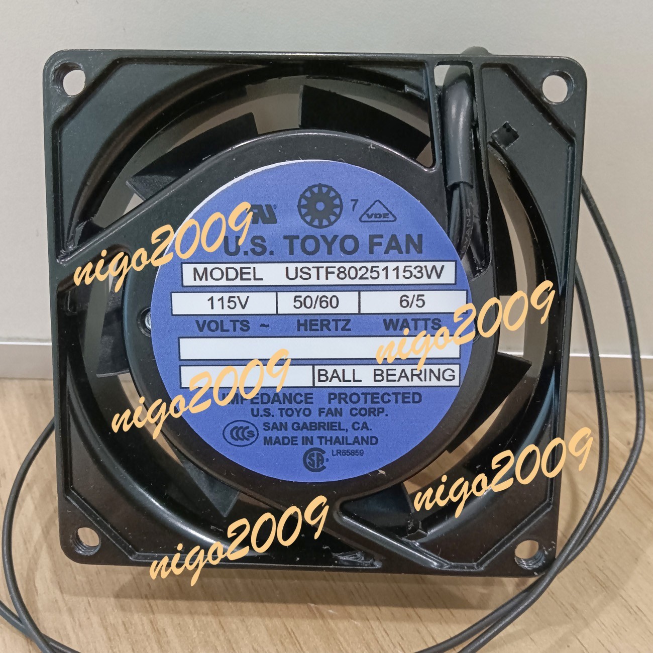 Brand New U.S.TOYO FAN USTF80251153W 115VAC 6/5W Medical Equipment Cooling Fan