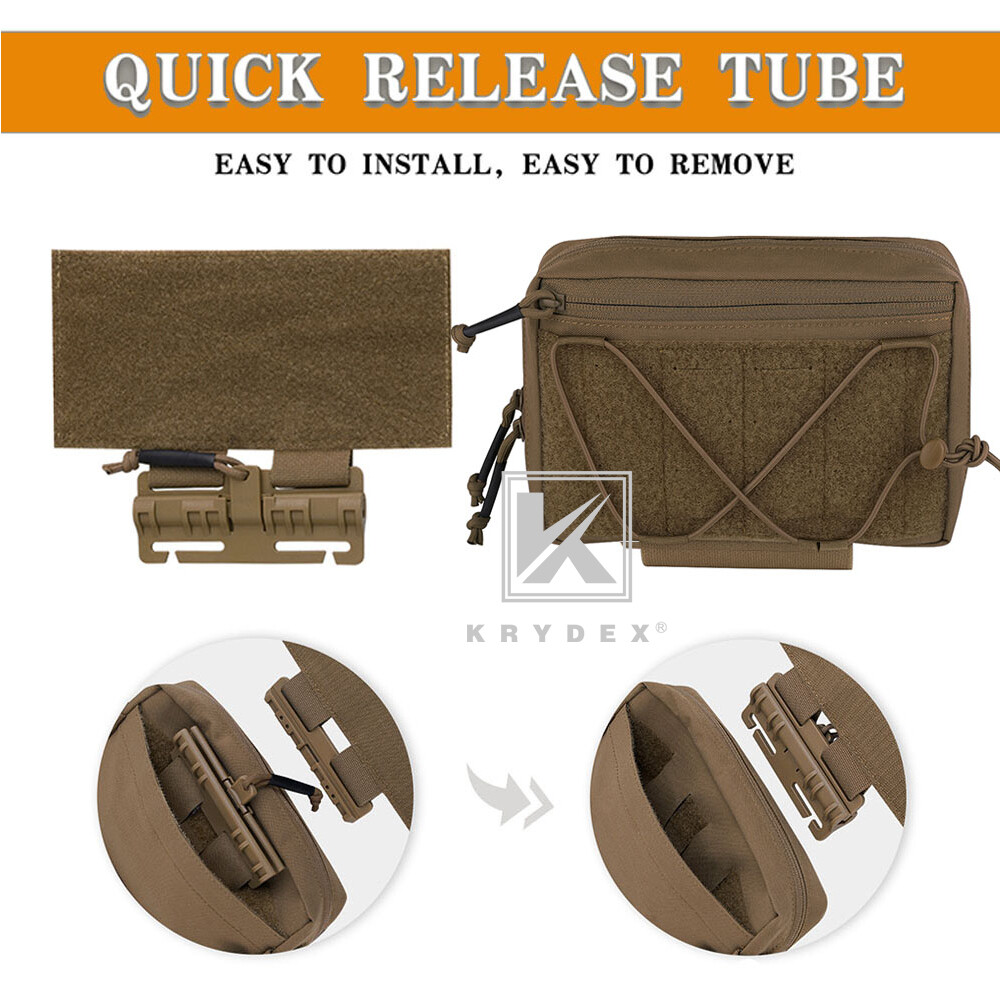 KRYDEX Tactical RAID Drop Pouch Medic Funny Pack Waist Bag Quick Release Coyote