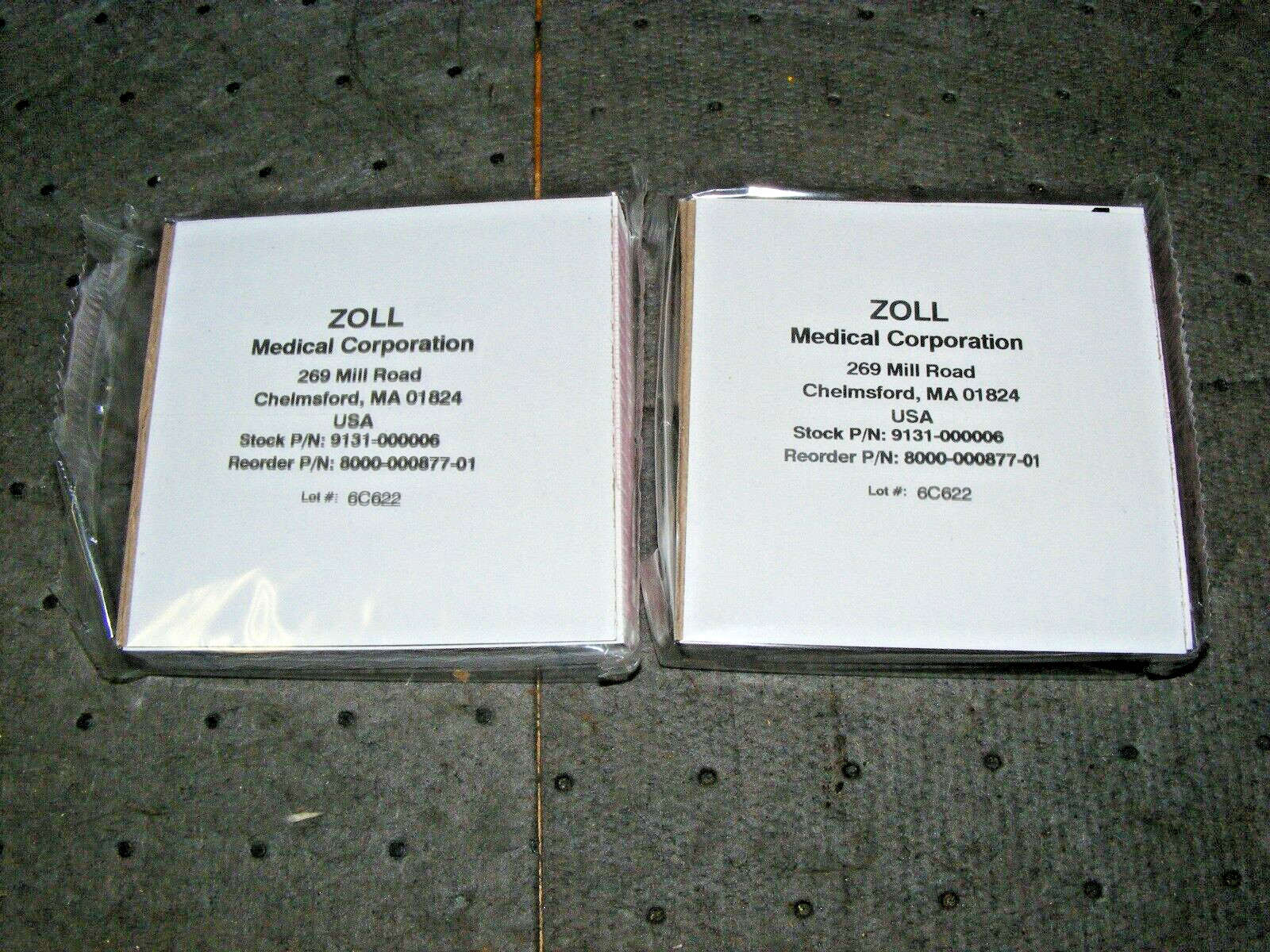 (2) Zoll 9131-000006 Recorder Paper 8000-000877-01