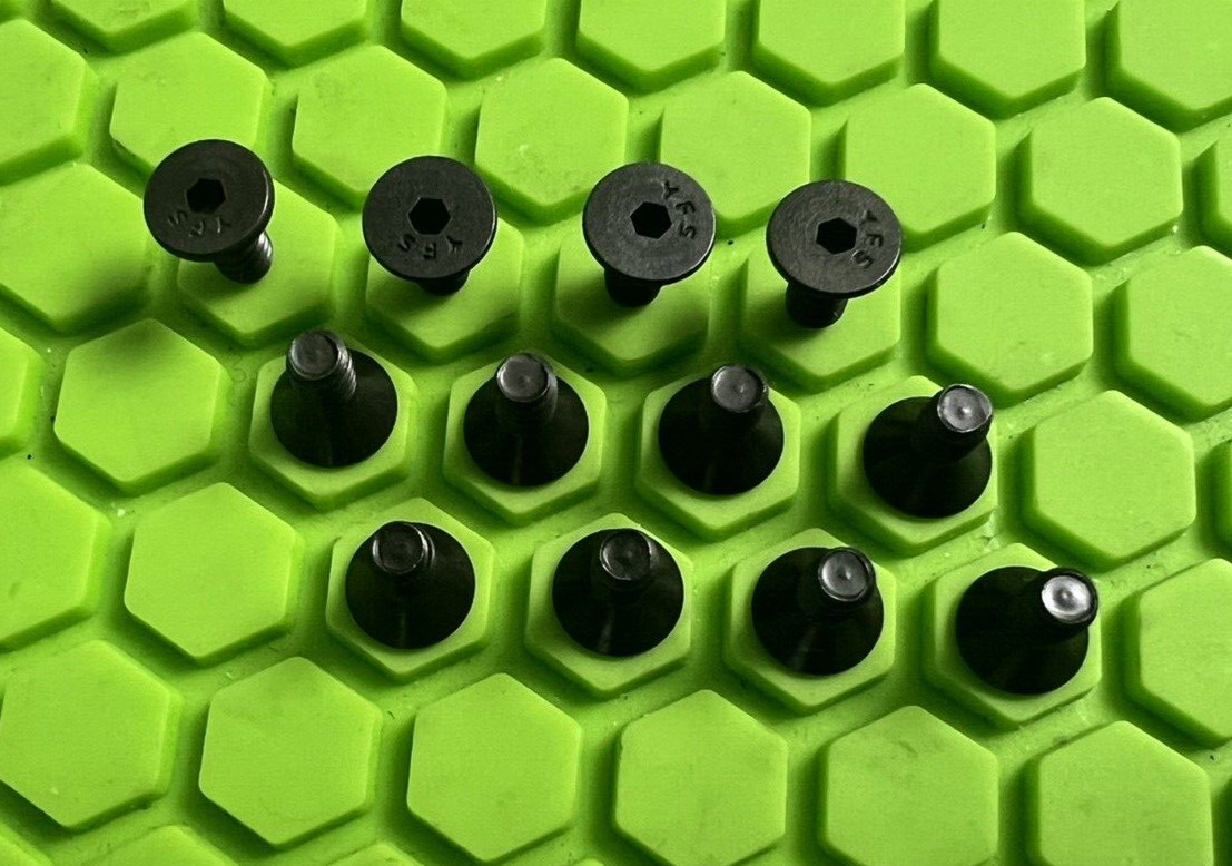 NEW PLANET ECLIPSE BLACK OUT SCREWS (12) - FITS EYE COVER + GRIPS -EGO LV GEO CS